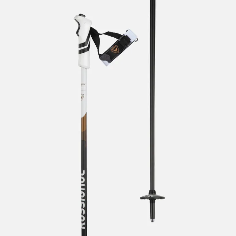 Rossignol Electra Premium Carbon R-Clip Ski Poles Gold
