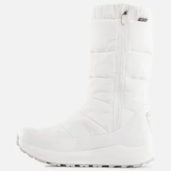 Women's Podium Knee High White Boots