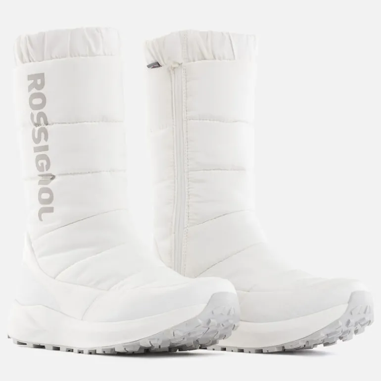 Women's Podium Knee High White Boots